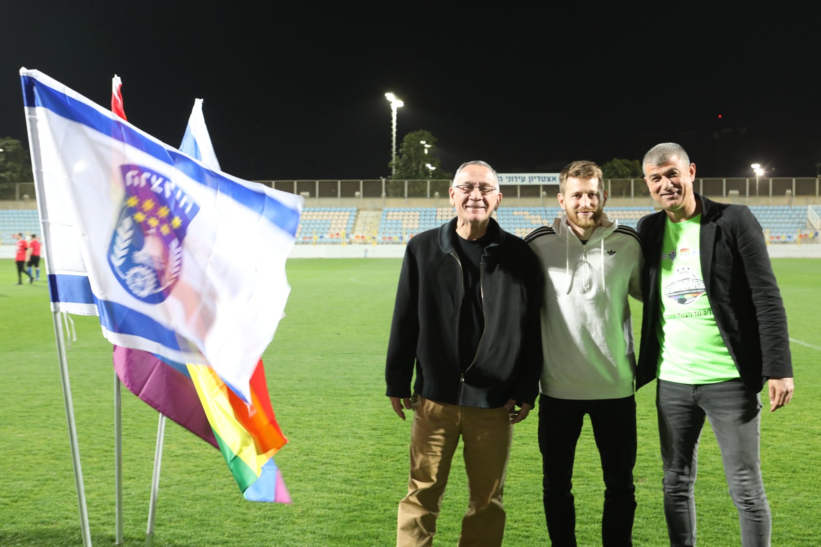 משחק ידידות בין נבחרת שחקנים מהרצליה לשחקני הנבחרת הגאה "ריינבול"