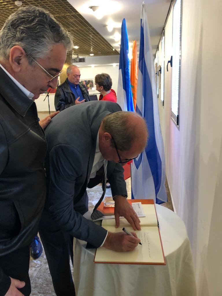 שגריר צרפת בישראל, אריק דנון, התארח היום, (ד' 26.2.2020) ברעננה