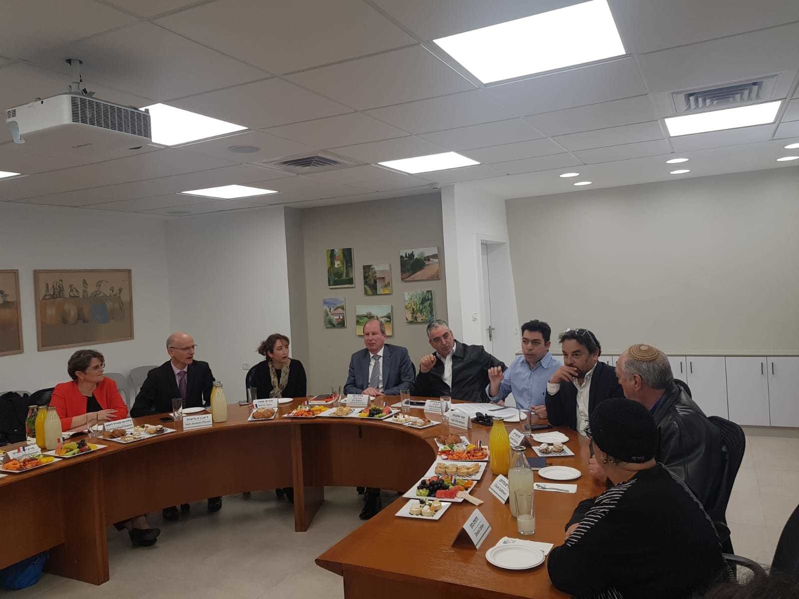 שגריר צרפת בישראל, אריק דנון, התארח היום, (ד' 26.2.2020) ברעננה
